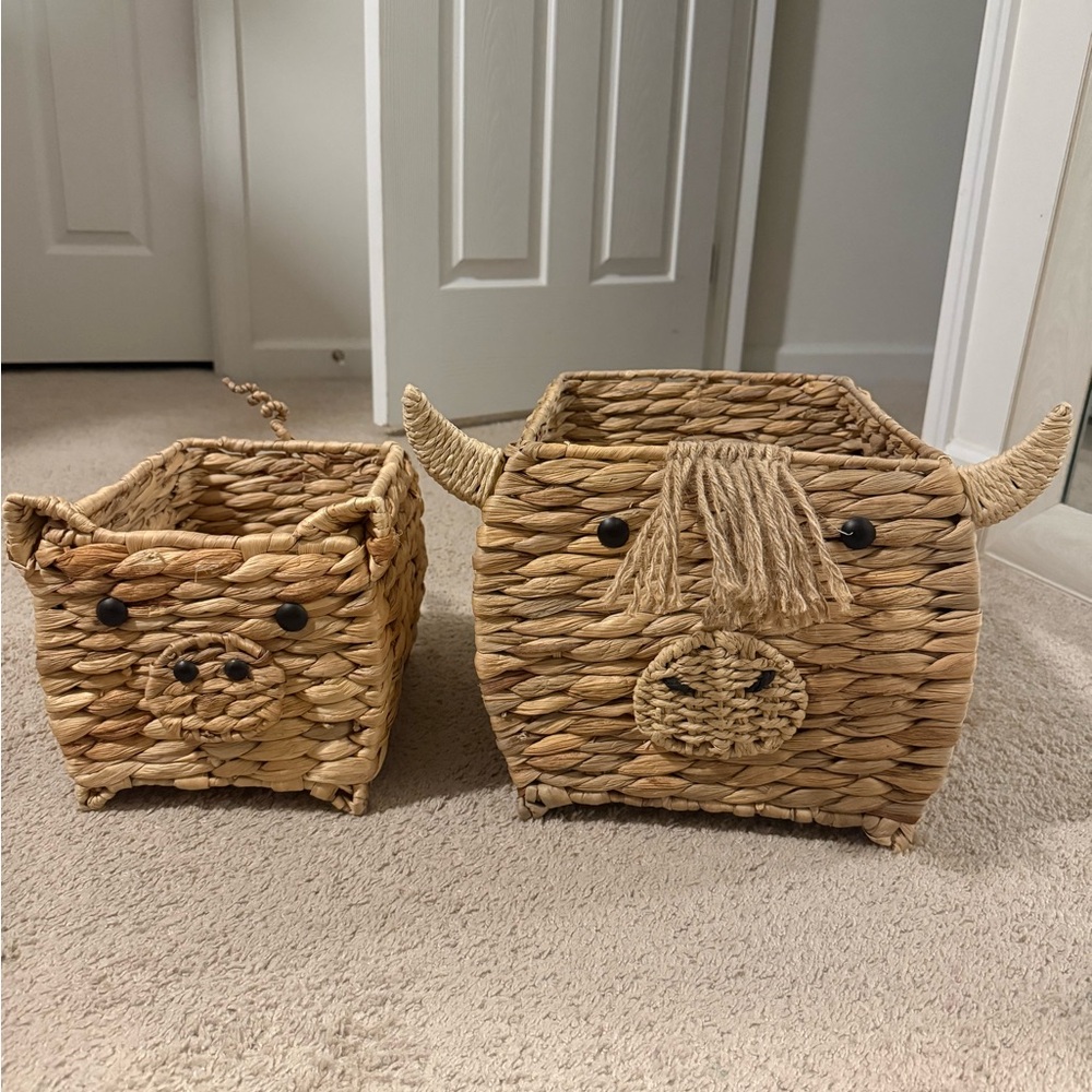 Charming Woven Animal Baskets